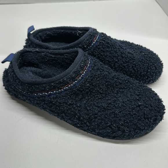 Bombas Sunday Sherpa House Slippers Shoes Fuzzy Warm Navy Blue Men's Size 11 - Picture 3 of 8